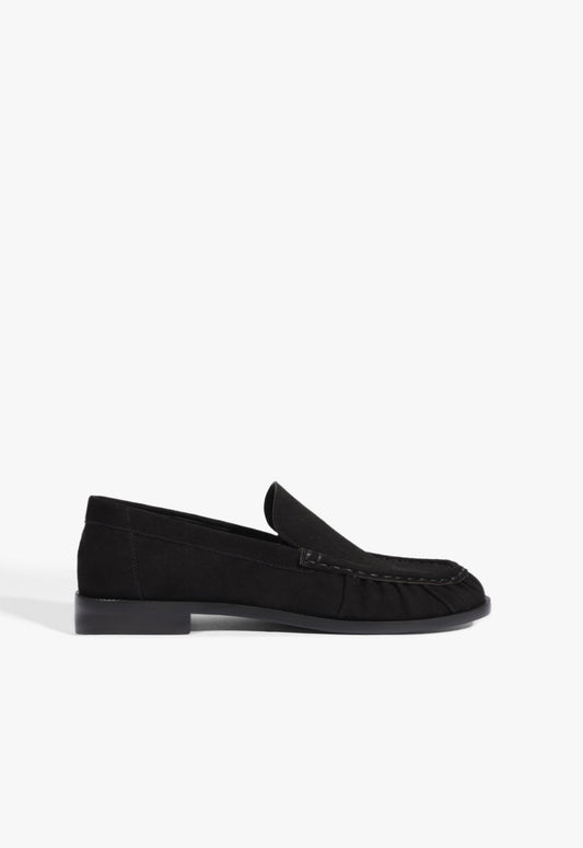 Tyla Suede Flat 5 Black Suede - Schutz Shoes