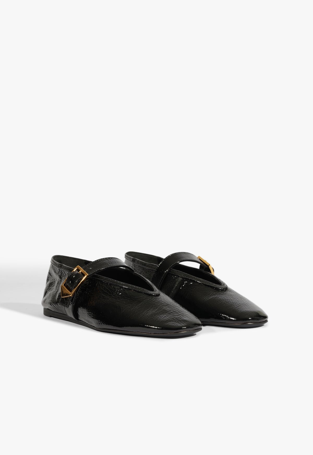 Vick Buckle Patent Leather Ballet Flat - Schutz Shoes