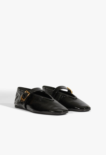 Vick Buckle Patent Leather Ballet Flat - Schutz Shoes
