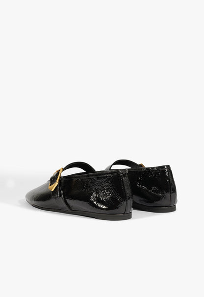 Vick Buckle Patent Leather Ballet Flat - Schutz Shoes