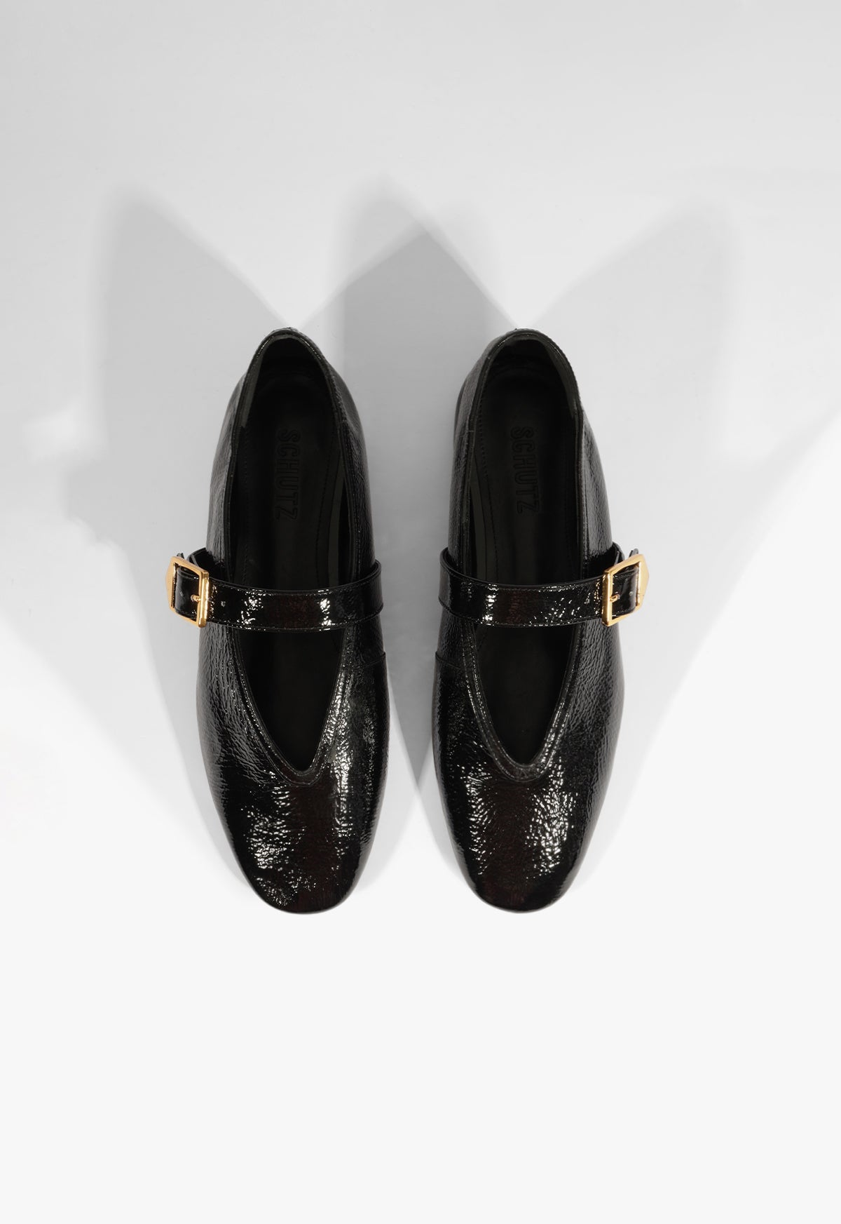 Vick Buckle Patent Leather Ballet Flat - Schutz Shoes