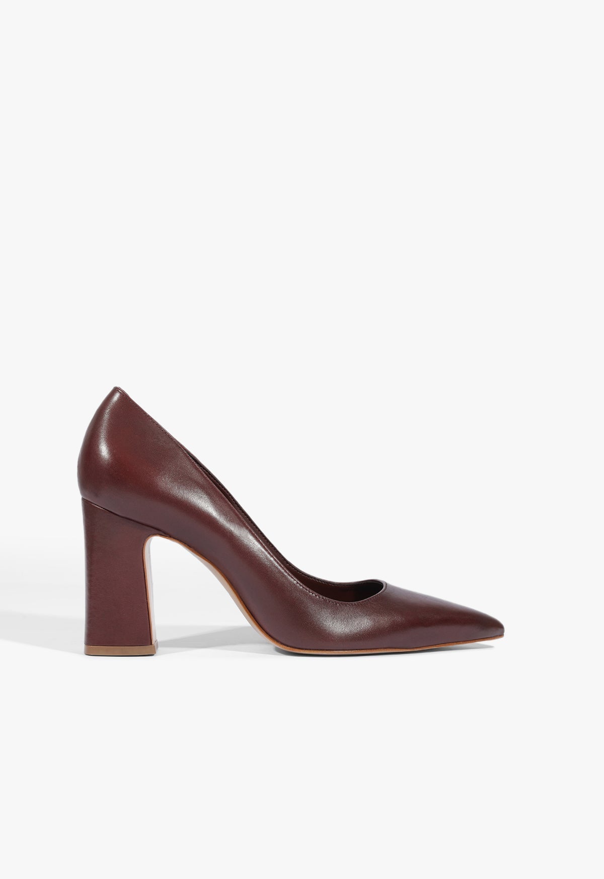 Eleanor Leather Pump 5 Wine Berry Leather - Schutz Shoes