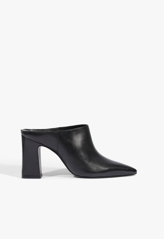 Eleanor Mule Leather Pump 5 Black Leather - Schutz Shoes