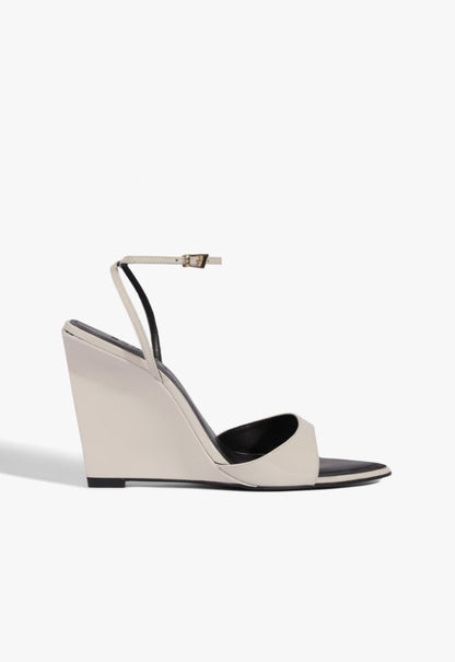Elodie Patent Sandal 5 White Patent - Schutz Shoes