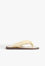 Aurea Casual Suede Sandal 5 Egg Shell Suede - Schutz Shoes