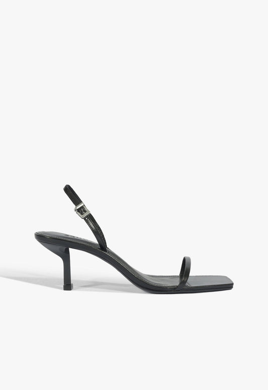 Judith Leather Sandal 5 Black Leather - Schutz Shoes