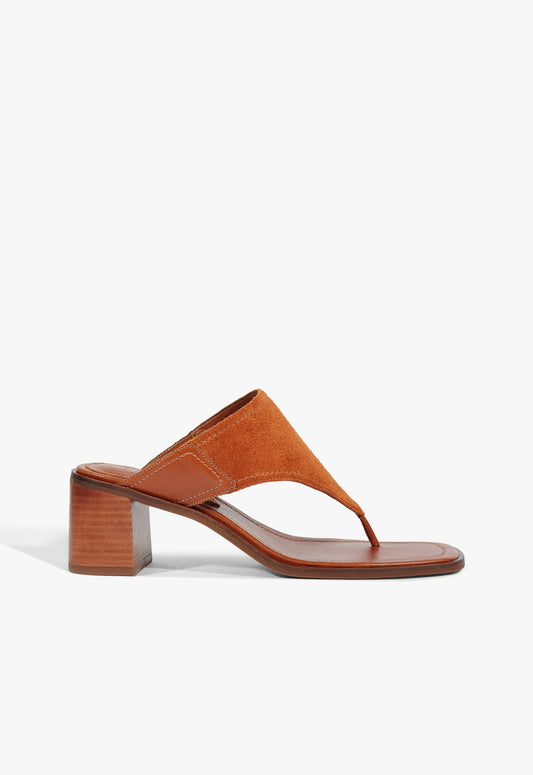Sage Sandal 5 Cognac Suede - Schutz Shoes