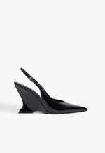 Siena Buckle Patent Leather Pump 5 Black Patent - Schutz Shoes