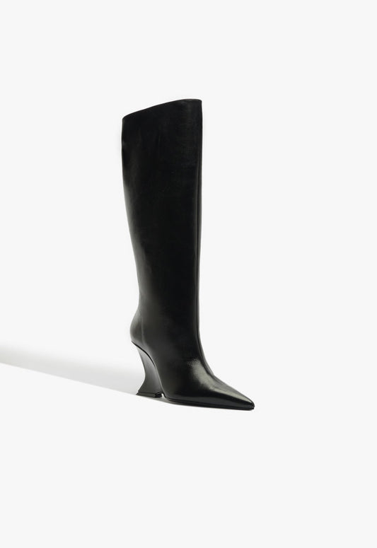 Siena Leather Boot 5 Black Leather - Schutz Shoes