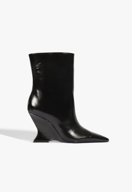 Siena Leather Bootie 5 Black Leather - Schutz Shoes