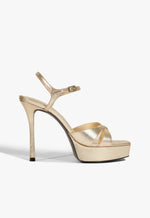 Maxine Metallic Sandal 5 Platina Metallic - Schutz Shoes