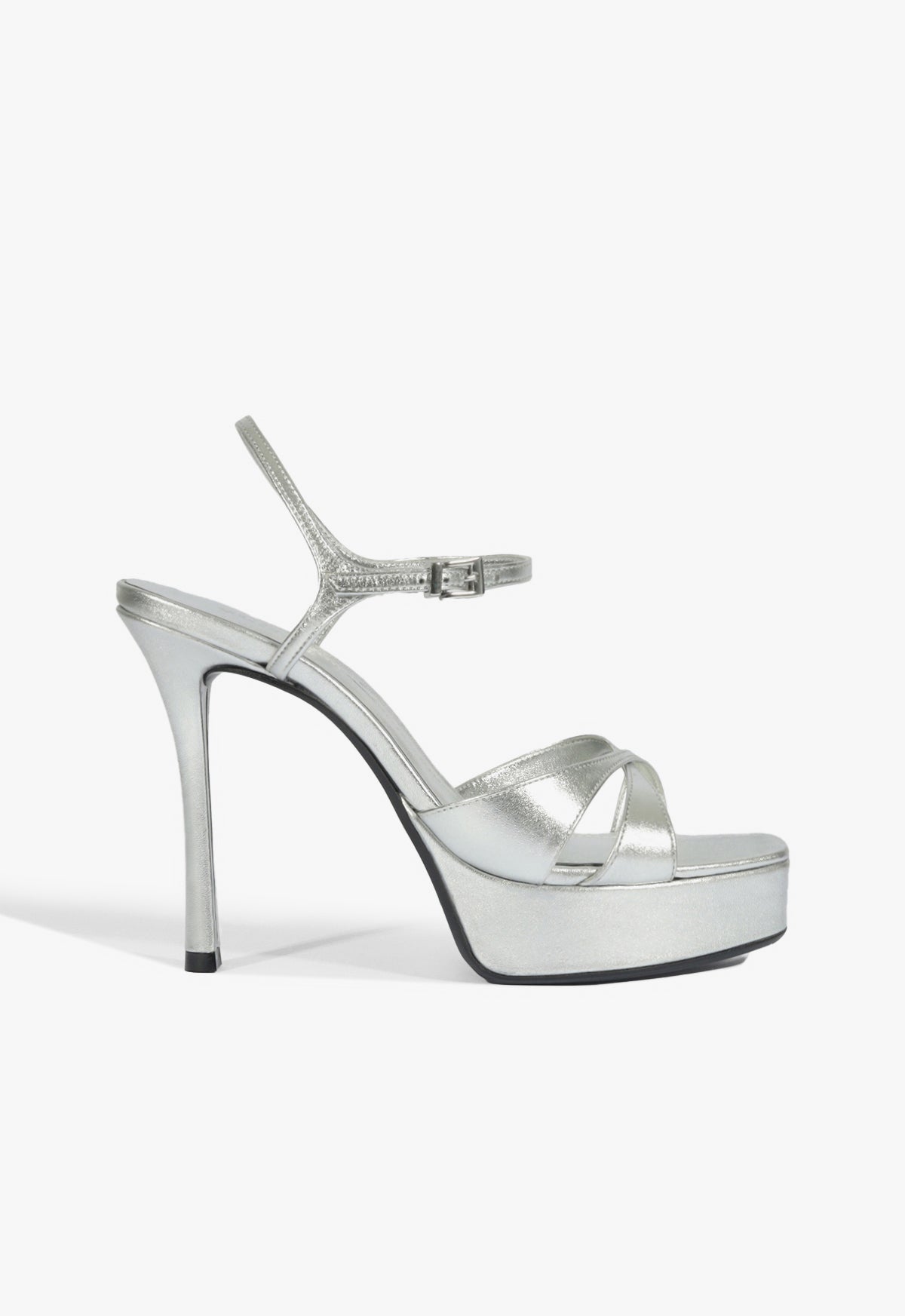 Maxine Metallic Sandal 5 Silver Metallic - Schutz Shoes