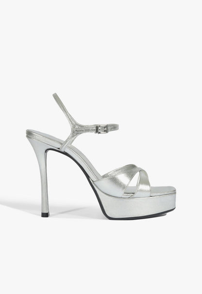Maxine Metallic Sandal 5 Silver Metallic - Schutz Shoes
