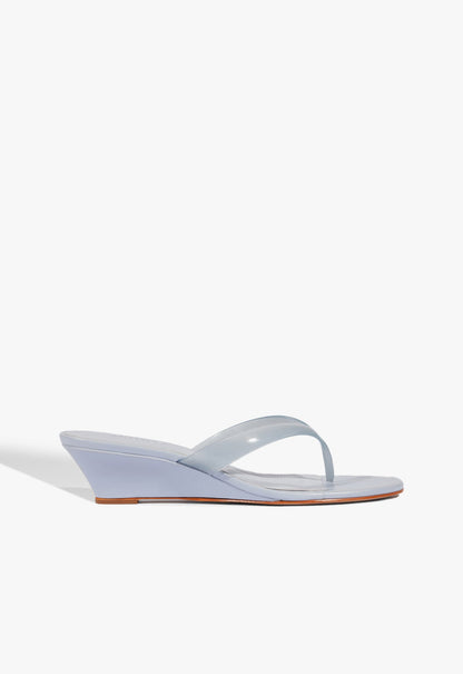 Roslyn Wedge Jelly Sandal 5 Lavander Sky Synthetic - Schutz Shoes