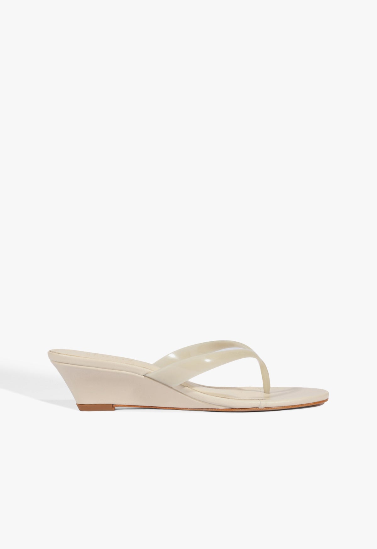 Roslyn Wedge Jelly Sandal 5 Sugar White Synthetic - Schutz Shoes