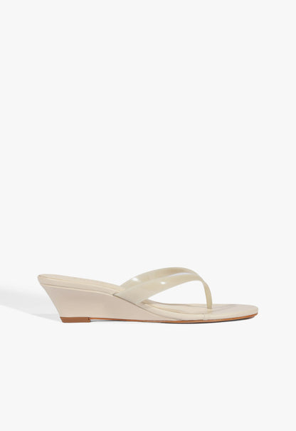 Roslyn Wedge Jelly Sandal 5 Sugar White Synthetic - Schutz Shoes