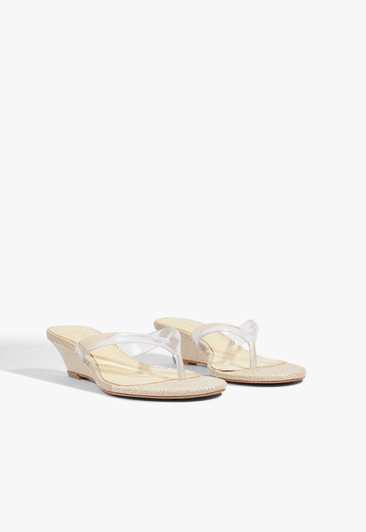 Roslyn Raffia Wedge Sandal - Schutz Shoes