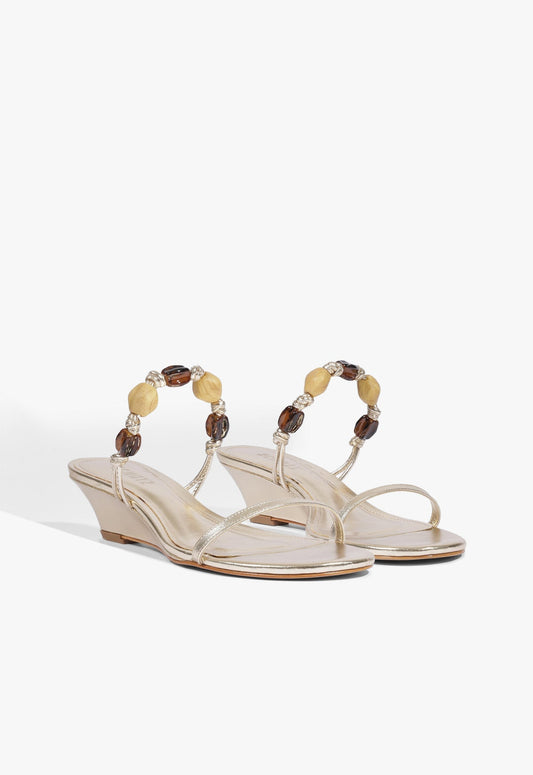 Freya Leather Wedge Sandal - Schutz Shoes