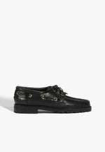 Mocaschutz Leather Flat 5 Black Leather - Schutz Shoes
