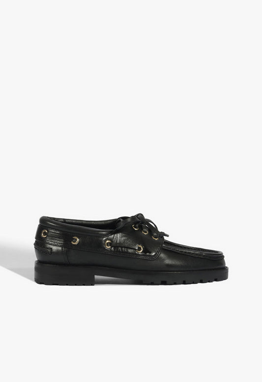 Mocaschutz Leather Flat 5 Black Leather - Schutz Shoes