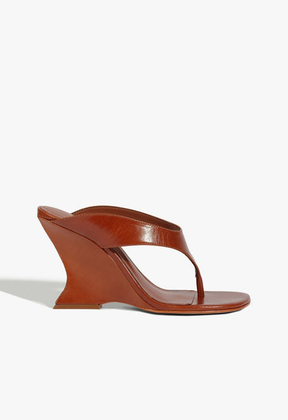 Maya Leather Sandal 5 Cognac Leather - Schutz Shoes