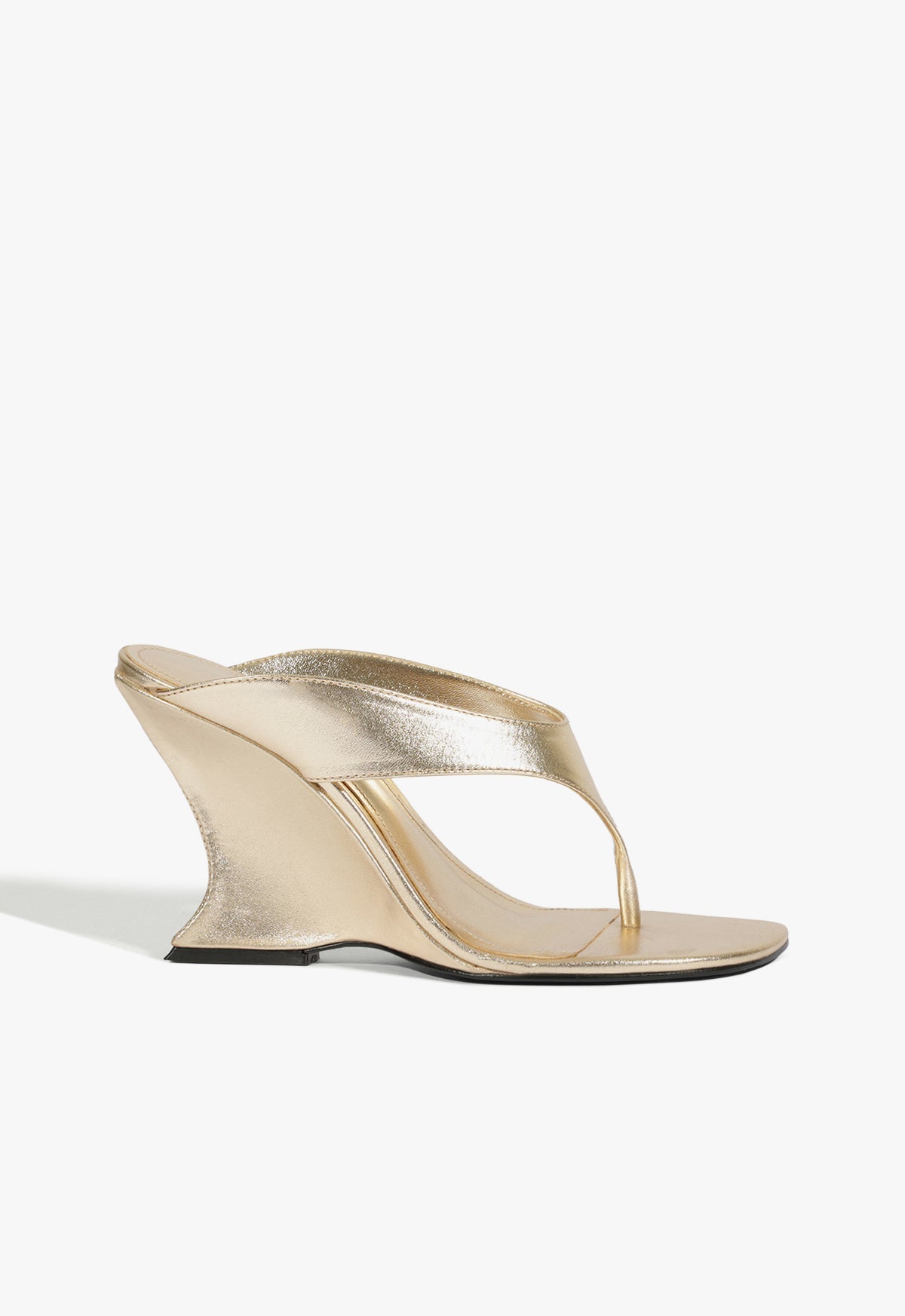 Maya Metallic Leather Sandal 5 Platinum Metallic - Schutz Shoes