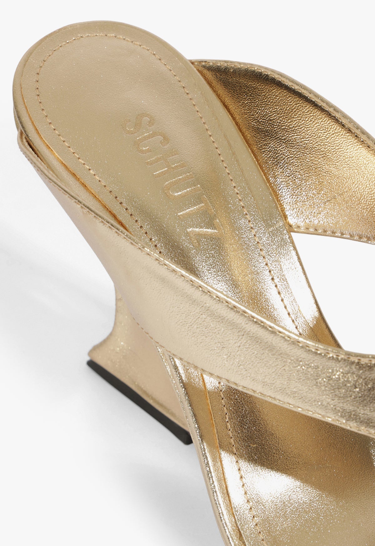 Maya Metallic Leather Sandal - Schutz Shoes