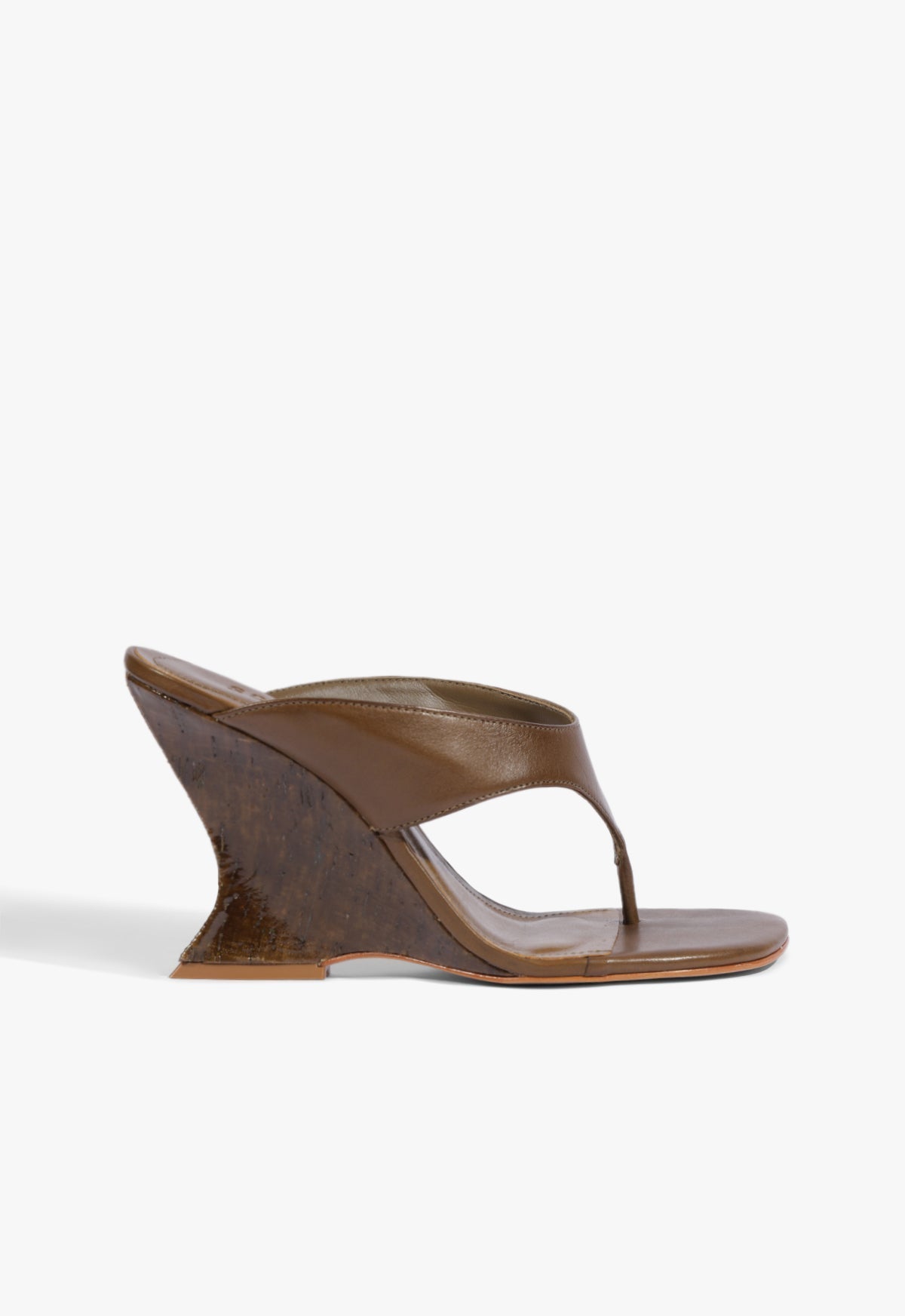 Maya Leather Sandal 5 Dried Olive Leather - Schutz Shoes