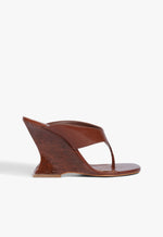 Maya Leather Sandal 5 Caramel Brown Leather - Schutz Shoes