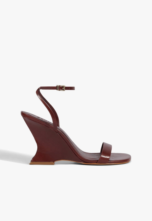 Siena Sandal 5 Wine Berry Leather - Schutz Shoes