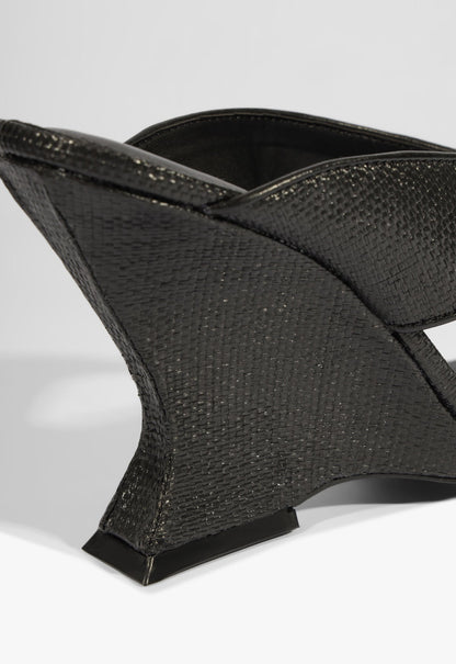 Maya Raffia Wedge Sandal - Schutz Shoes