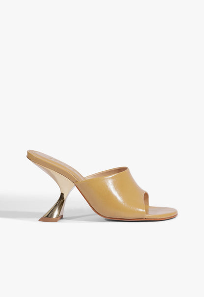 Vesper Leather Sandal 5 Beige Leather - Schutz Shoes