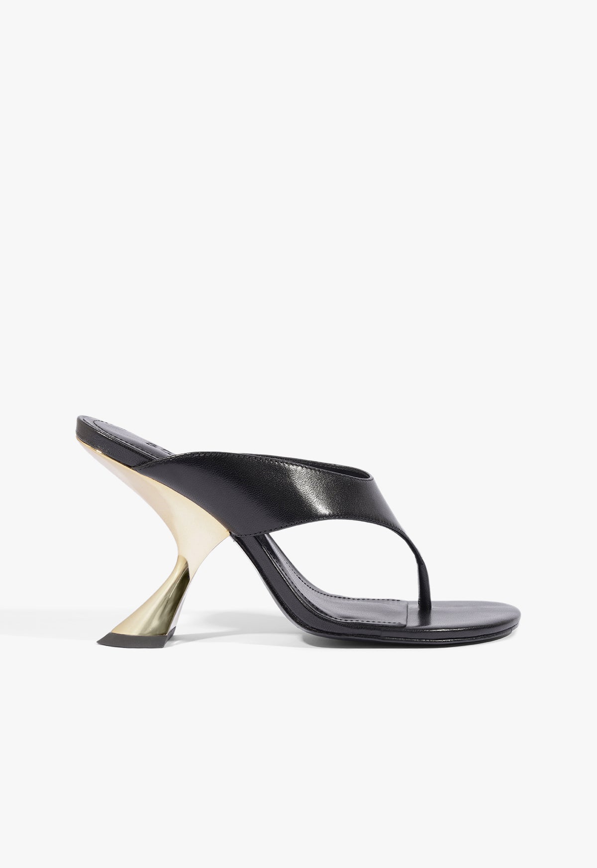 Broadway Leather Sandal 5 Black Leather - Schutz Shoes