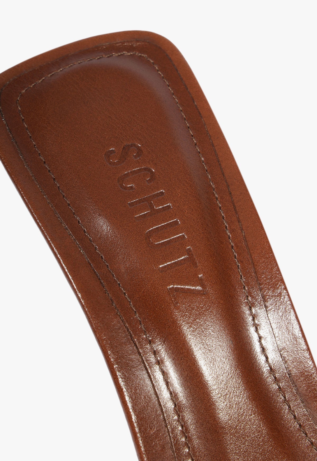 Keefa Leaf Mule Leather Sandal - Schutz Shoes