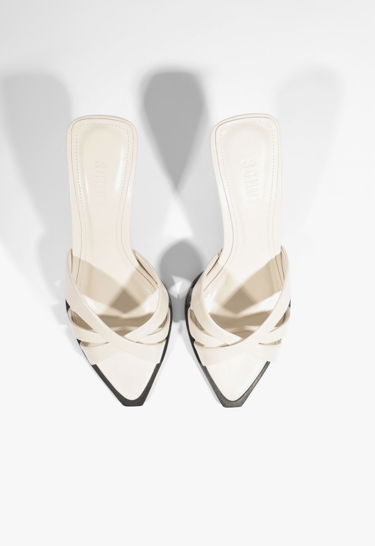 Keefa Leaf Mule Leather Sandal - Schutz Shoes