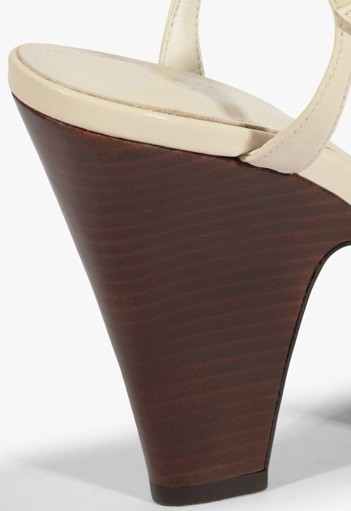 Keefa Wood Leather Platform Sandal - Schutz Shoes