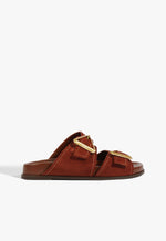 Erika Suede Sporty Sandal 5 Warm Toffee Nubuck - Schutz Shoes