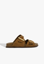Erika Suede Sporty Sandal 5 Dried Olive Nubuck - Schutz Shoes