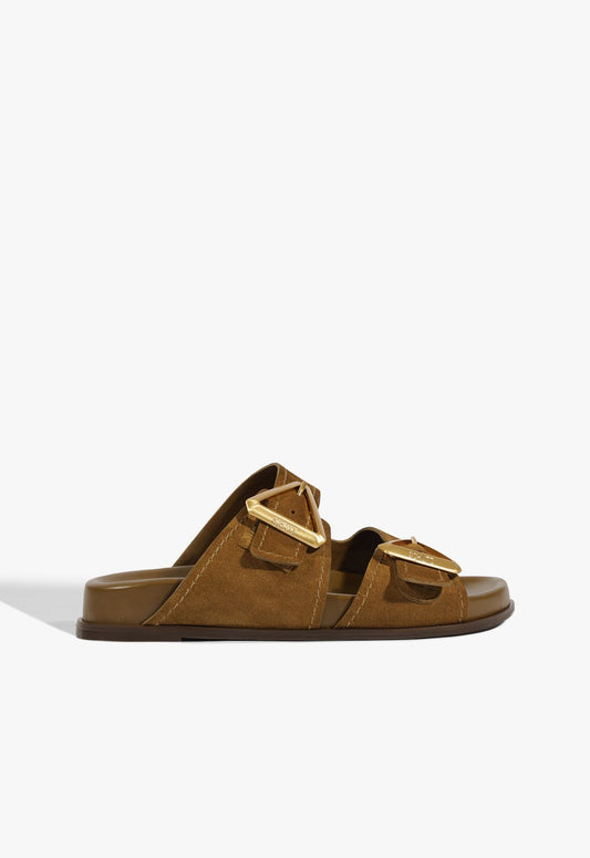 Erika Suede Sporty Sandal 5 Dried Olive Nubuck - Schutz Shoes
