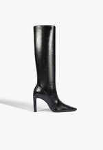 Ulla Up Leather Boot 5 Black Leather - Schutz Shoes
