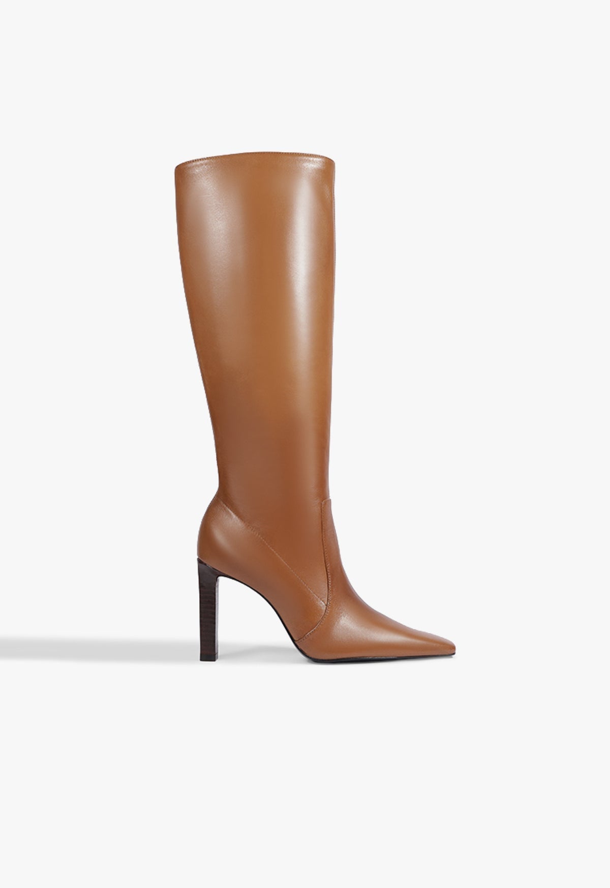 Ulla Up Leather Boot 5 Almond Wood Leather - Schutz Shoes