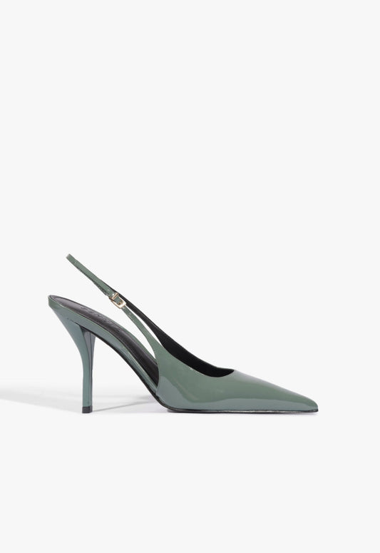 Liora Patent Leather Pump 5 Myrtle Green Patent - Schutz Shoes
