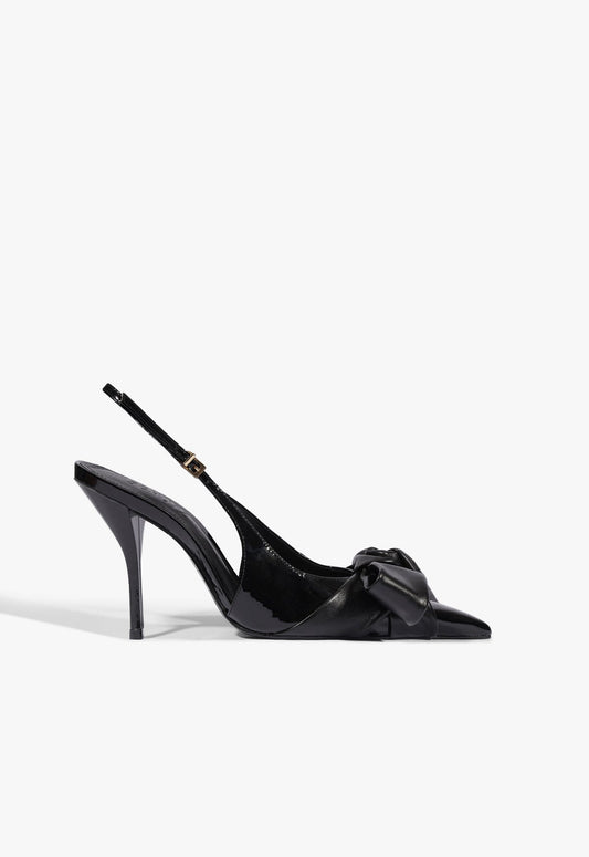 Liora Bow Patent Leather Pump 5 Black Patent - Schutz Shoes