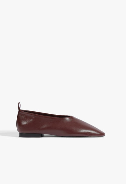 Hadley Leather Ballet Flat 5 Wine Berry Leather - Schutz Shoes