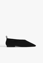 Hadley Suede Ballet Flat 5 Black Suede - Schutz Shoes