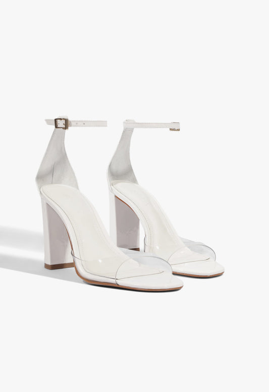 Scarlett Block Vinyl Patent Sandal - Schutz Shoes