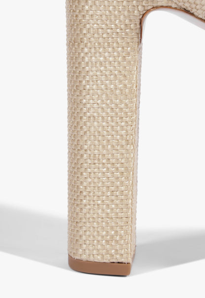 Kiona Raffia Platform Sandal - Schutz Shoes