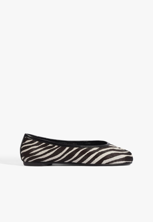 Yumi Leather Ballet Flat 5 Animal Print Leather - Schutz Shoes