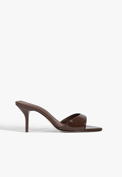 Elodie Patent Sandal 5 Root Brown Patent - Schutz Shoes