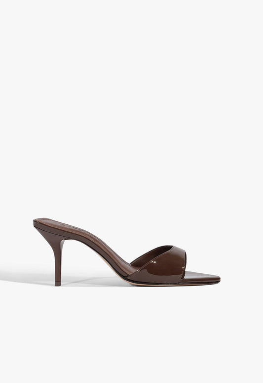 Elodie Patent Sandal 5 Root Brown Patent - Schutz Shoes